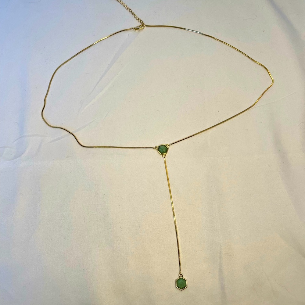 Gold and Jade Necklace